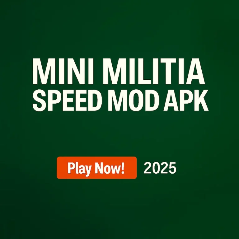 Mini Militia Speed Mod Apk gameplay screenshot with high-speed action and unlimited features. Top-rated mod for Android in 2025 – Play Now!