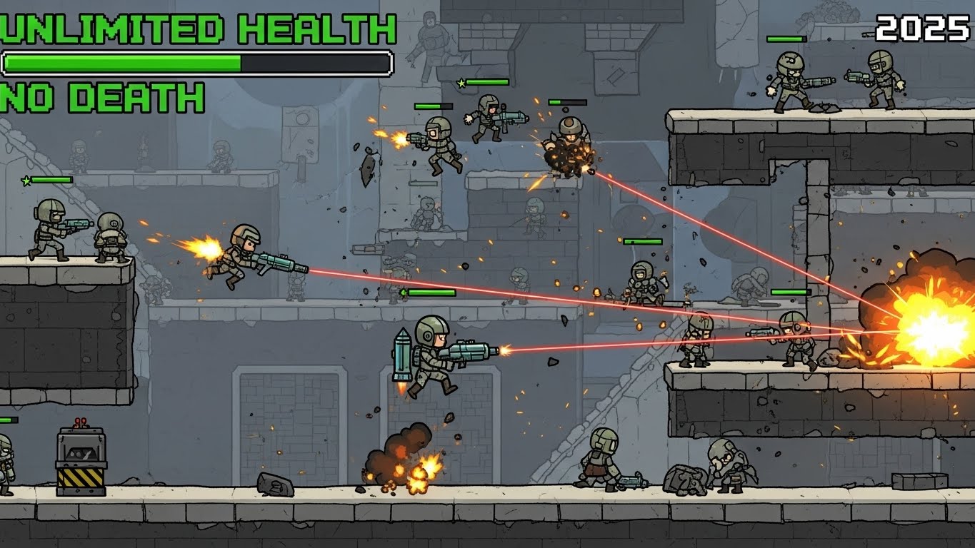 Mini Militia Unlimited Health No Death 2025